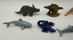 Lot Of Plastic Rubber Metal Dinosaur Shark Figures ANIMALS & OTHER Toys Vintage