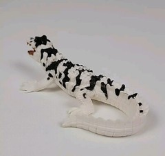 Chap Mei Black & White Crocodile, Alligator Gator Animal Figure 6.5” Long Figure