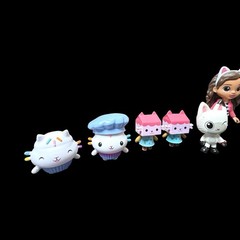 Gabbys Dollhouse Figure Lot Gabby Mercat DJ Catnip Pandy Paws Baby Box Lot of 14