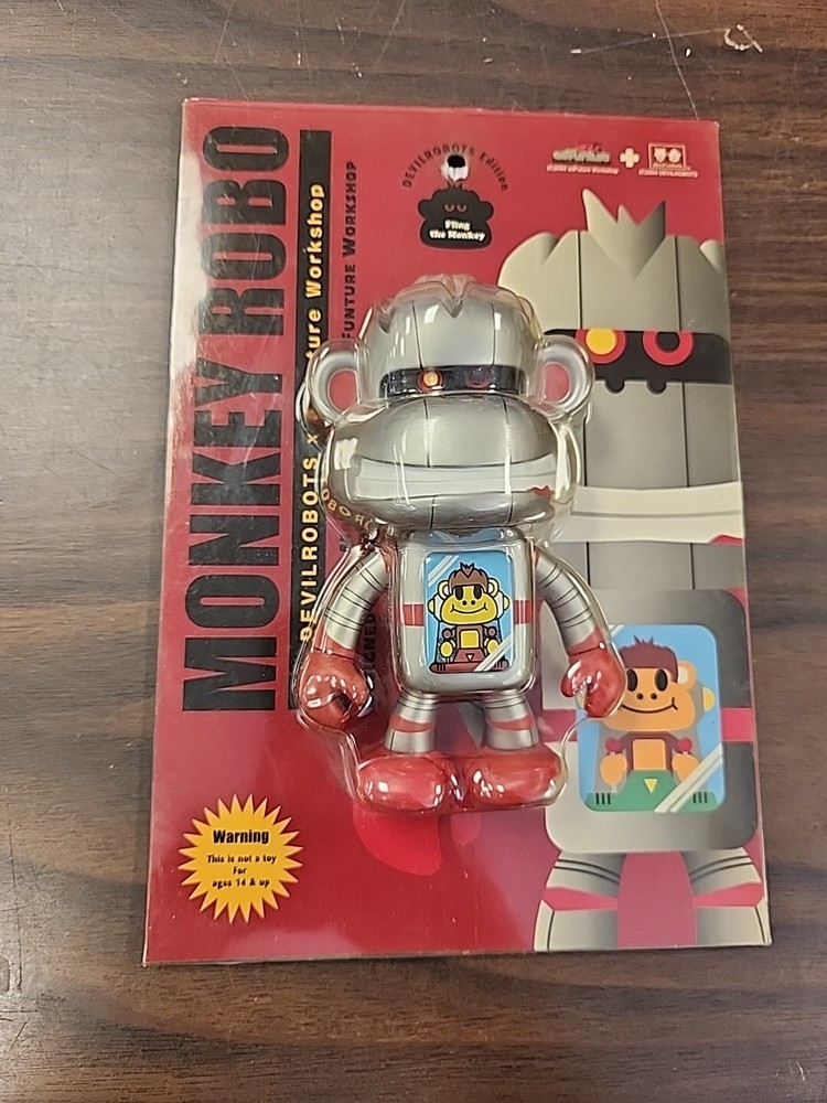 Fling The Monkey Robo Devilrobots x adFuture Workshop Vinyl Figure 2004