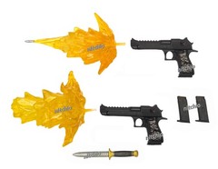 Mezco One:12 Deadpool & Wolverine – DEADPOOL KNIFE, HANDGUNS, CLIPS & BLAST FX