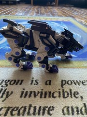 Vintage Tomy Zoids White LIGER ZERO 2002 Hasbro TESTED WORKS! Transformers Model