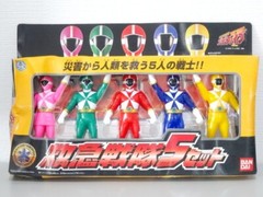 Bandai Power Rangers Kyuukyuu Sentai Lightspeed Rescue GoGoFive 5 sets Figure A
