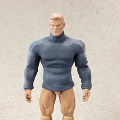 SU-CP-GR: Dark Grey Long Sleeve compression shirt for 6″~7″ Muscular Body