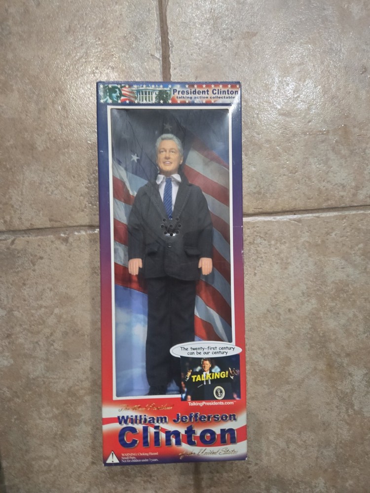President Bill Clinton Collectable Action Figure Talking Presidents New Sealed