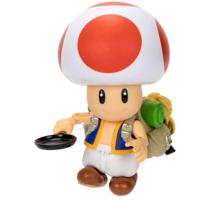 The Super Mario Bros. Movie – 5 Inch Action Figures Series 1 – Toad Figure- New