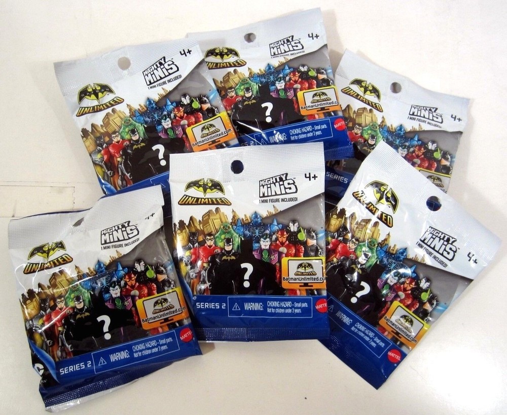 Mattel 2015 Sealed Set Of 6 BATMAN UNLIMITED MIGHTY MINIS Series 2 Action figure