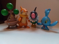 Pokemon 2007 Jakks Pacific 3″ PVC Figure Lot Manaphy Buizel Chatot Bonsly