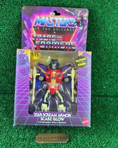 Masters of the Universe Origins Transformers Starscream Armor Scare Glow NEW