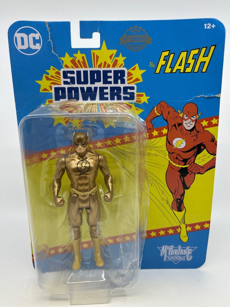 McFarlane Toys DC Super Powers The Flash Gold Edition 4.5-inch Action Figure