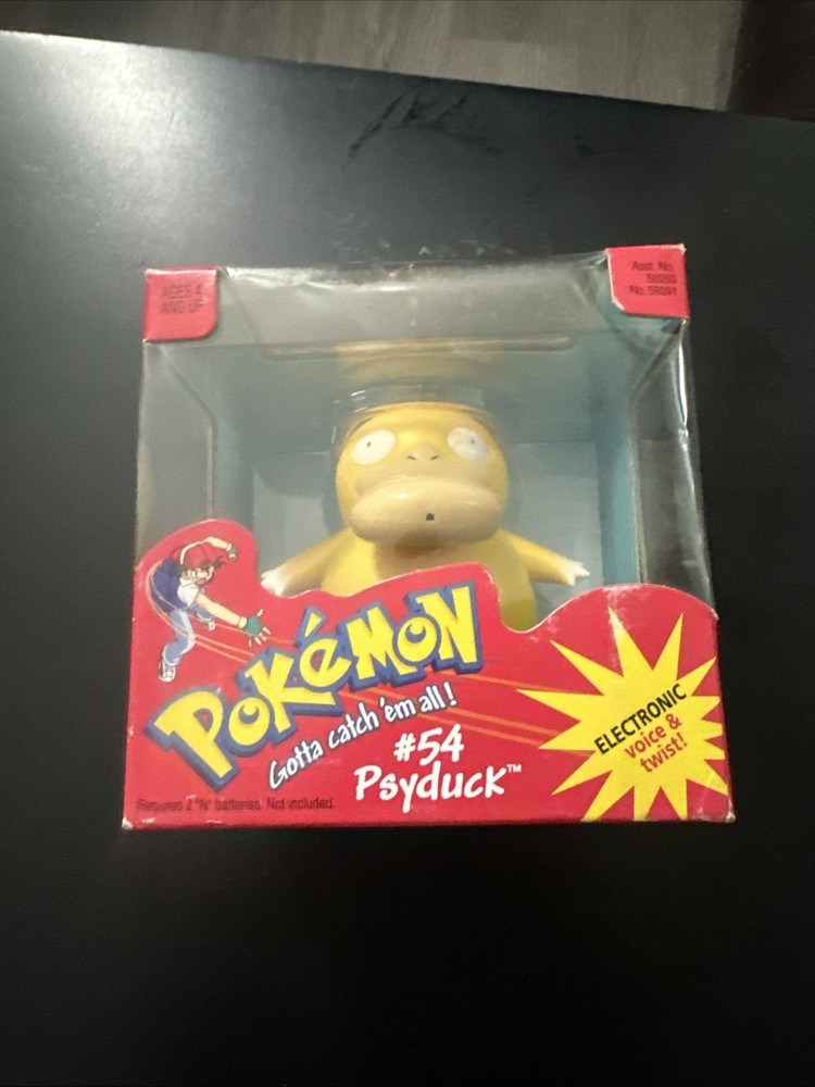Hasbro Pokemon – Psyduck #54 Figure with Electronic Voice and Twist – 1999