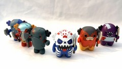 AXE-ALOTLS Series 1 Full Set of 6 Warriors 2.5″ Figures VOODOO FRUMPSCAR SWIPERR