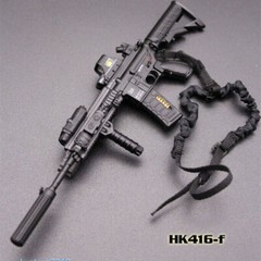 1/6 Scale Gun Model Toys HK416 M4 Assault Rifle Weapon 12 Inch Soldier Figure