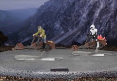 MICRO GALAXY SQUADRON STAR WARS FIGURE ROTJ ENDOR SET #LE0006