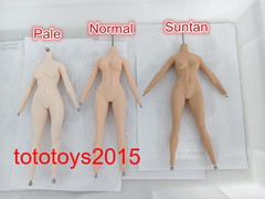 stock YM 1/6 Silicone Flexible 12″ Female Girl Action Figure Body Hands Foot Toy