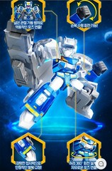 Metal Cardbot S Random Blocks Mini Figure Transformer Robot Toy SAMG 9Types 6cm