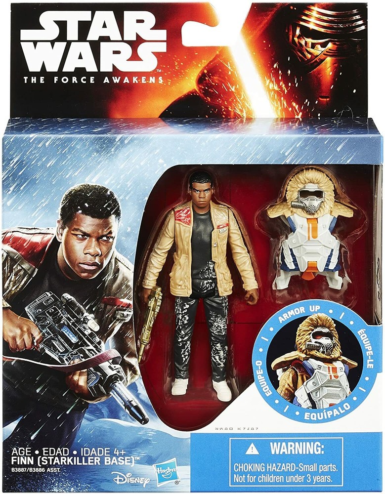 Hasbro Star Wars The Force Awakens FINN (STARKILLER BASE) ARMOR UP 3.75″ Figure