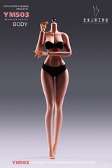 USA 1/6 Yi Ji Silicone Woman Action Figure Body YM503 Pale Suntan Tan Skin Toys
