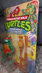 Vintage 1991 Teenage Mutant Ninja Turtle Michaelangelo With Storage Shell