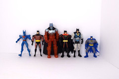 Lot of 6 Batman Action Figures Various Years 5″ to 7″