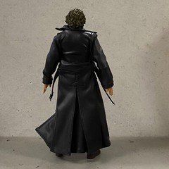 PB-MF-LTC-BLK: Custom Faux Leather Long Coat for 7″ McFarlane WWE Action Figure