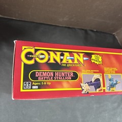 DEMON HUNTER BATTLE STALLION CONAN THE ADVENTURER ACTION FIGURE HASBRO VTG READ