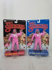 LJN WWE Superstars Jesse “The Body” Ventura Blue and Black Card 8″ Figure Set