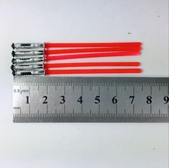 Lot of 5pcs Star War Weapon Sword Red Lightsabers for 3.75″ Action Figure