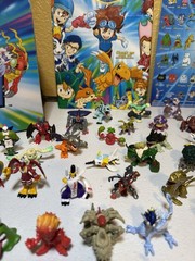 HUGE Vintage 200 Digimon Figure Lot ~ Official Bandai Toy Collection