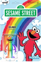 Super 7 Sesame Street – ReAction Figures Exclusive – Elmo (Rainbow)
