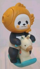 PLANET BEAR Mini Taiyaki PanPan Series 1 ROCKING HORSE 🐼🐎 Panda PVC Figure NEW
