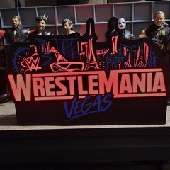 WWE Mattel WrestleMania 42 Vegas Logo Sound Reactive USB Lightbox Accessory