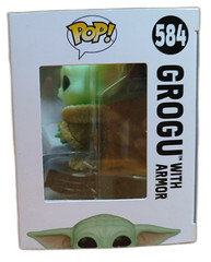 Funko Pop 584 Star Wars Grogu With Armor Vinyl Figure New OVP