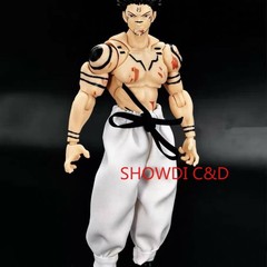 1/12 Custom Jujutsu Kaisen Ryomen Sukuna Clothes Set Shoes For 6” SHF Body