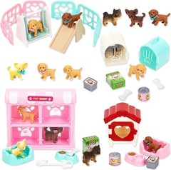 Creative 32-Piece Dog Figures Set – Imaginative Fun for Toddlers Ages 3-6