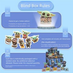 HIPLAY Hot Toys The Mandalorian and Grogu Cosbi CBX34816 Mini Blind Box Set