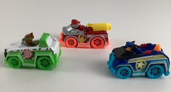 Paw Patrol True Metal Neon Rescue Vehicle Diecast Tracker Marshall Chase Lot