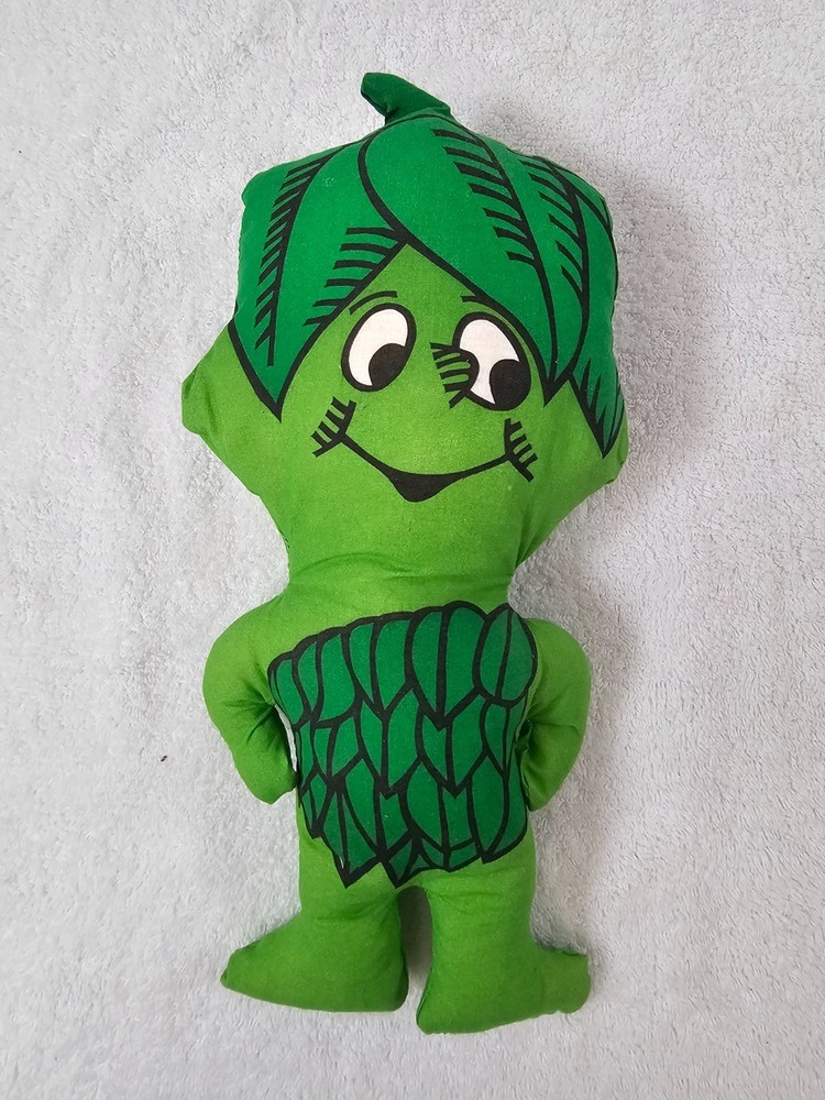 Vintage Jolly Green Giant 12″ Plush Doll Advertising Toy 1970s Excellent