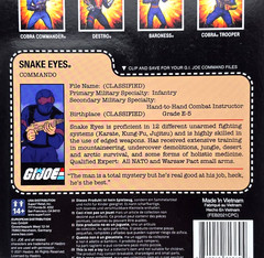 Super 7 G.I. Joe Reaction Figures Wave 1A Purple Snake Eyes.