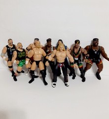 WWE Jakks BCA 9 Figure Lot Austin HBK Farooq Headbangers Crush Mark Henry Kama