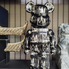 Bearbrick 400% Basquiat 8th Generation Crown 11 in Height Brick Bear Doll Figure