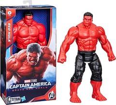 Marvel Captain America Brave New World Titan Hero Series Red Hulk Action Figure