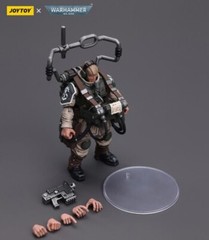 JOYTOY Warhammer 40k Astra Militarum Cadian Veteran with Master Vox (US In-Stock