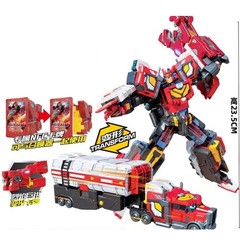 Cardbot S FLAMENOVA Flame Nova Red Fire Truck Transforming Robot Cars Toys