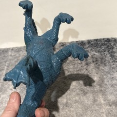 Vintage 1984 Imperial Toy Dragon Scaled Blue/Green