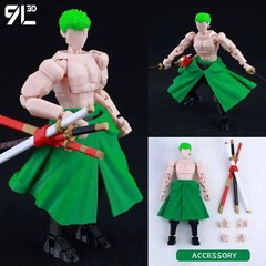 9L3D T13 One Piece Luffy Gear 5 1/12 LUCKY13 Multi-Jointed Action Figure NEW