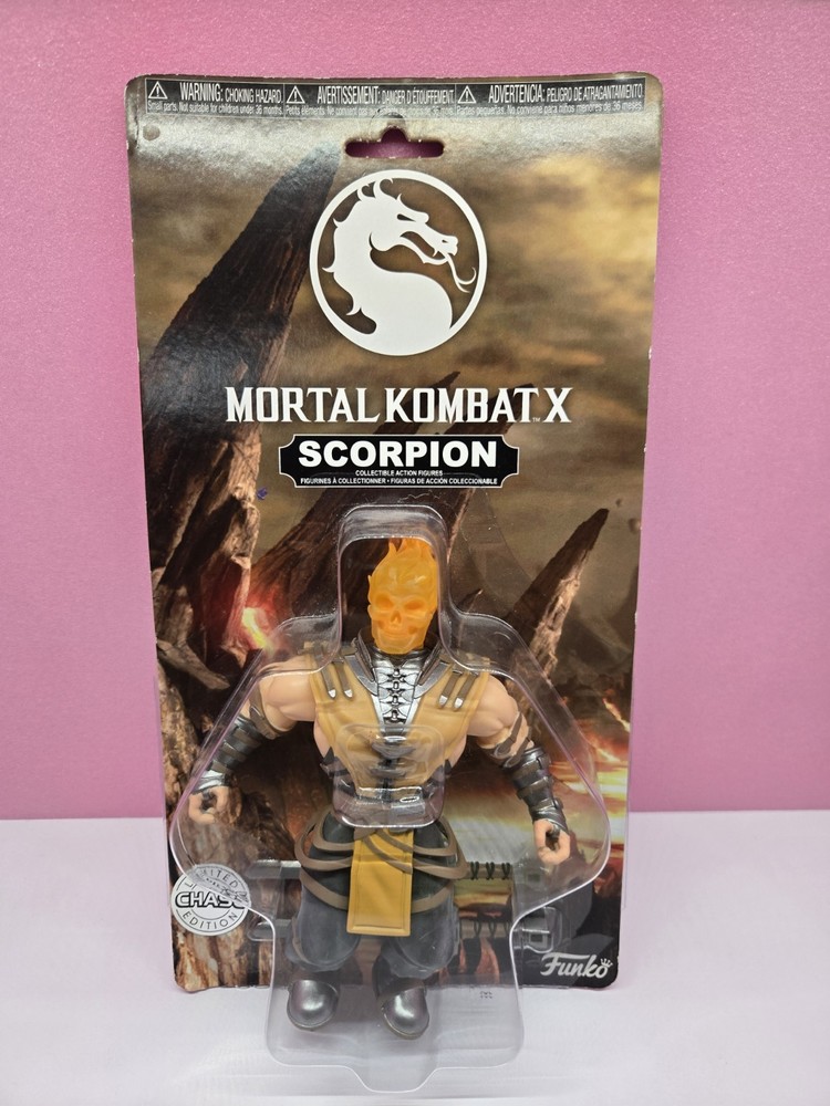Funko Mortal Kombat X Scorpion 6″ Action Figure Chase vaulted Flaming Skull NEW