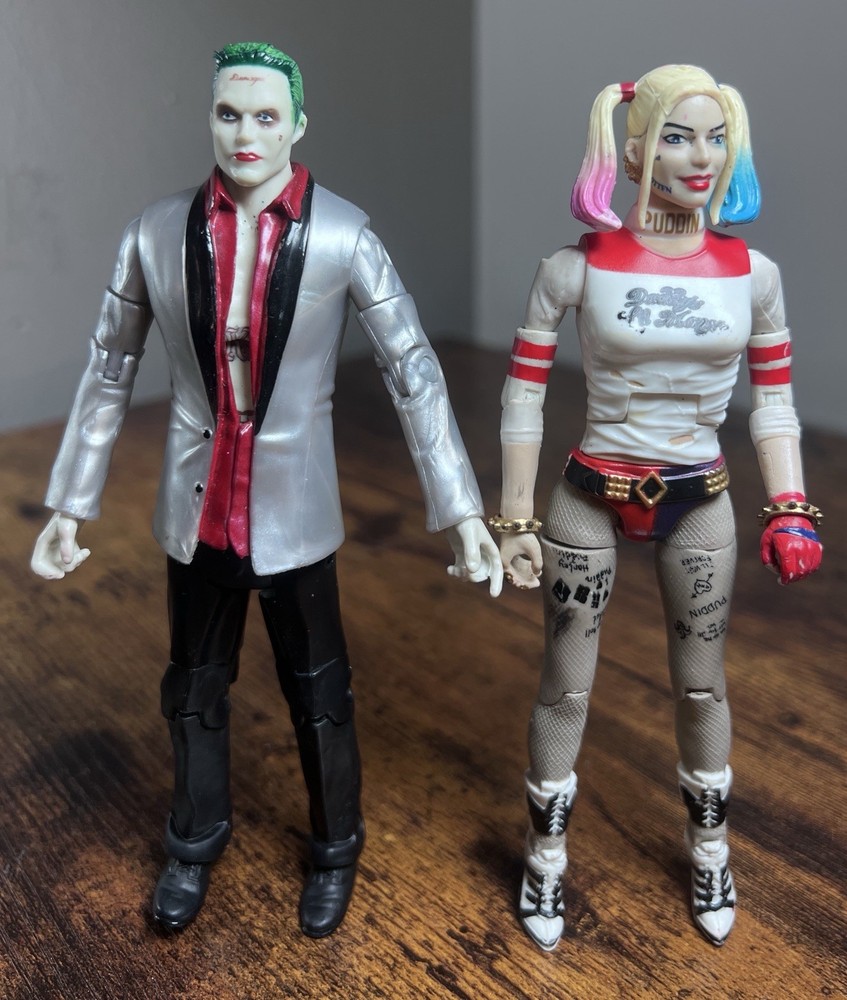 2016 Mattel Suicide Squad Harley Quinn Figure and Joker Figure Multiverse Loose