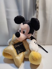 Disney Store Mickey Mouse Plush Holding Gold Star Photo Frame Picture Memories