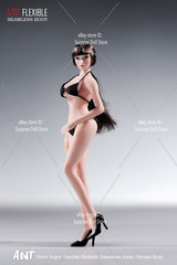 1/12 Female Seamless Body Flexible Pale Medium Bust For 6″ Action Figure Doll